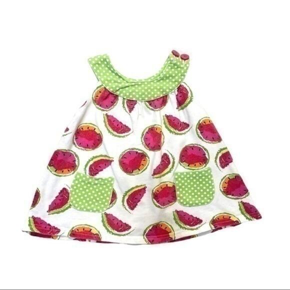 Watermelon Polka Dots Tank Top baby red white green Size 18 Months - Picture 1 of 7